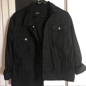F21 Men’s Black Jean Jacket